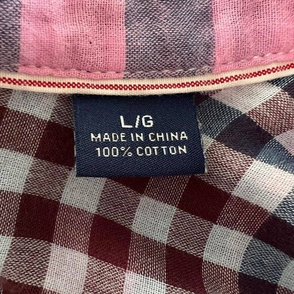 Tommy Bahama Carnival Mixer Plaid Button Shirt Size L - Picture 7 of 7